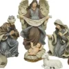 Decoris Kerststallen>Kerstgroep Poly 11 Fig.H15 Cm Ntrl