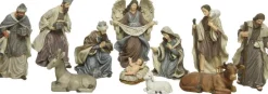 Decoris Kerststallen>Kerstgroep Poly 11 Fig.H15 Cm Ntrl