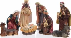Merkloos Kerststallen>Kerstgroep 8X Figuren Van 12 Cm