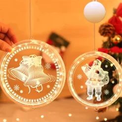 PomBoo Kersthanger>Kersthanger - 3D Kersthanger - Kersthanger Met Led Verlichting - Kerstklokken - Op Batterij