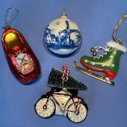 Goodwill Kersthanger>Kersthanger Hollandse Rode Klomp Met Molen En Tulpen - Van Het Merk