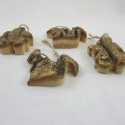 ZoeZo Design Kersthanger>Kersthanger, Set Van 10 Assorti, Hout: Afm: Circa 7 X 7 X 2 Cm