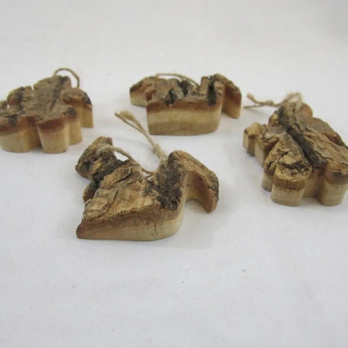 ZoeZo Design Kersthanger>Kersthanger, Set Van 10 Assorti, Hout: Afm: Circa 7 X 7 X 2 Cm