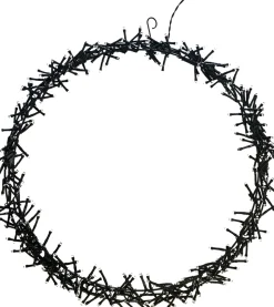 Generic Kerstkrans - 300 Led - O39 Cm - Warmwit - M - Kersthanger - Lichtkrans - Kerstdecoratie - Kerstversiering - Kerst Flash Sale