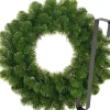 Merkloos Kerstkransen>Kerstkrans 45 Cm - Groen - Met Zwarte Hanger/Ophanghaak - Kerstversiering