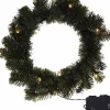 Merkloos Kerstkransen>Kerstkrans - Diameter 35Cm - Met Ledverlichting - Timerfunctie