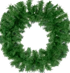 * Kerstkransen>Kerstkrans - Kunst Kerstdecoratie - Groen - Kunststof - Diameter 40Cm