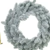 Merkloos Kerstkransen>Kerstkrans - Met Sneeuw - 46 Cm- Kunststof - Incl. Deurhanger