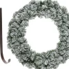 Decoris Kerstkransen>Kerstkrans - Met Sneeuw - 35 Cm- Kunststof - Incl. Deurhanger