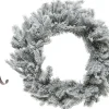 Decoris Kerstkransen>Kerstkrans - Met Sneeuw - 50 Cm- Kunststof - Incl. Deurhanger