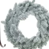 Merkloos Kerstkransen>Kerstkrans - Met Sneeuw - 36 Cm- Kunststof - Incl. Deurhanger