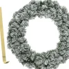 Decoris Kerstkransen>Kerstkrans - Met Sneeuw - 35 Cm- Kunststof - Incl. Deurhanger