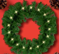 AYD Home Kerstkransen>Kerstkrans 91 Punten 40 Cm - Kerstkrans 40 Cm - Kerstkrans - Krans - Kerstversiering - Kerst Takken - Kerstboom - Kerstdecoratie Voor Binnen - Kerstdecoratie Voor Buiten - Kerst Cadeau