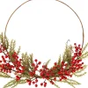 Merkloos Kerstkransen>Kerstkrans - Rode Bessen - Kerstversiering - Kerstmis - Deurkrans - Decoratie
