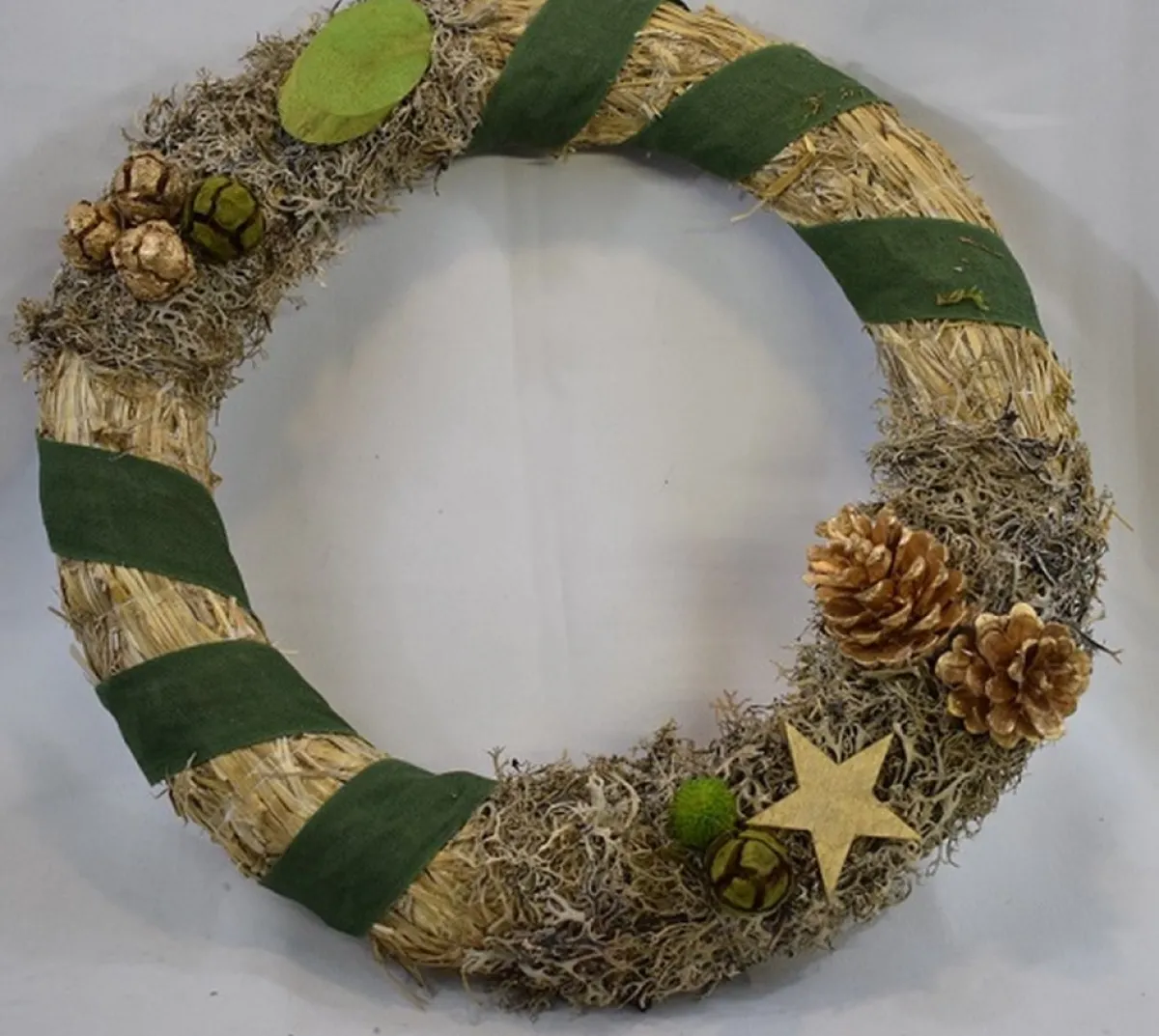 * Kerstkransen>Kerstkrans, Krans, 100% Natuurlijke Materialen, O , Groen/Bruin