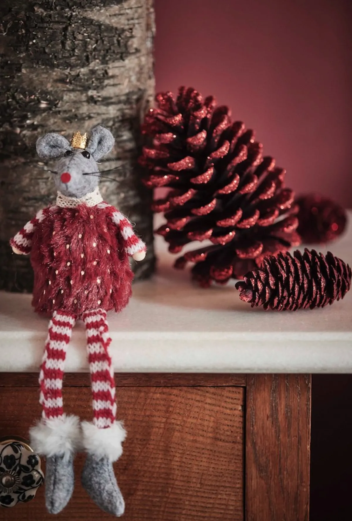 Naturn Christmas Kerstkransen>Kerstkrans Landelijk - Gold Berry | O 39 Cm | Krans Landelijk Rond | Kerstdecoratie Deurkrans | Krans Voor De Kerst | Kerstversiering Kransen | Paars