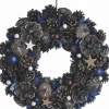 Naturn Christmas Kerstkransen>Kerstkrans Landelijk | O 40 Cm | Krans Landelijk Rond | Kerstdecoratie Deurkrans | Krans Voor De Kerst | Kerstversiering Kransen | Blauw
