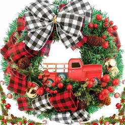 Selwo Kerstkransen>Kerstkrans Met Dennenappels, 28 Cm, Kerstkrans, Creatieve Kerstkrans, Kerstdecoratie Voor Deur, Huisdeur, Open Haard, Mu