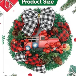 Selwo Kerstkransen>Kerstkrans Met Dennenappels, 28 Cm, Kerstkrans, Creatieve Kerstkrans, Kerstdecoratie Voor Deur, Huisdeur, Open Haard, Mu