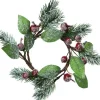 House of Nature Kerstkransen>Kerstkrans Of Kaarsenring Red Berry Snow O18Cm