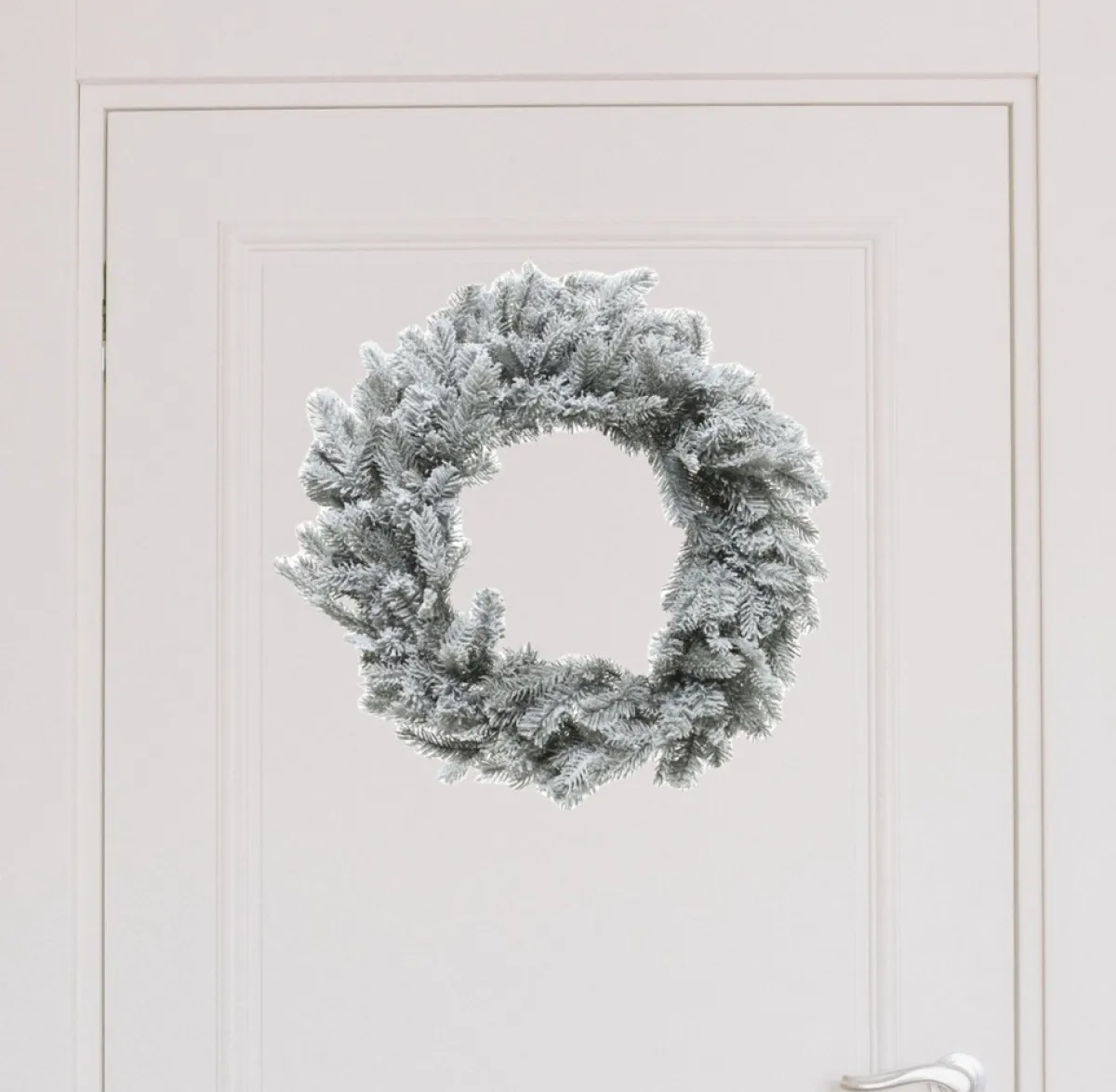 Decoris Kerstkransen>Kerstkrans/Dennenkrans - Groen - Kunstsneeuw - D50 Cm - Kerstkransen