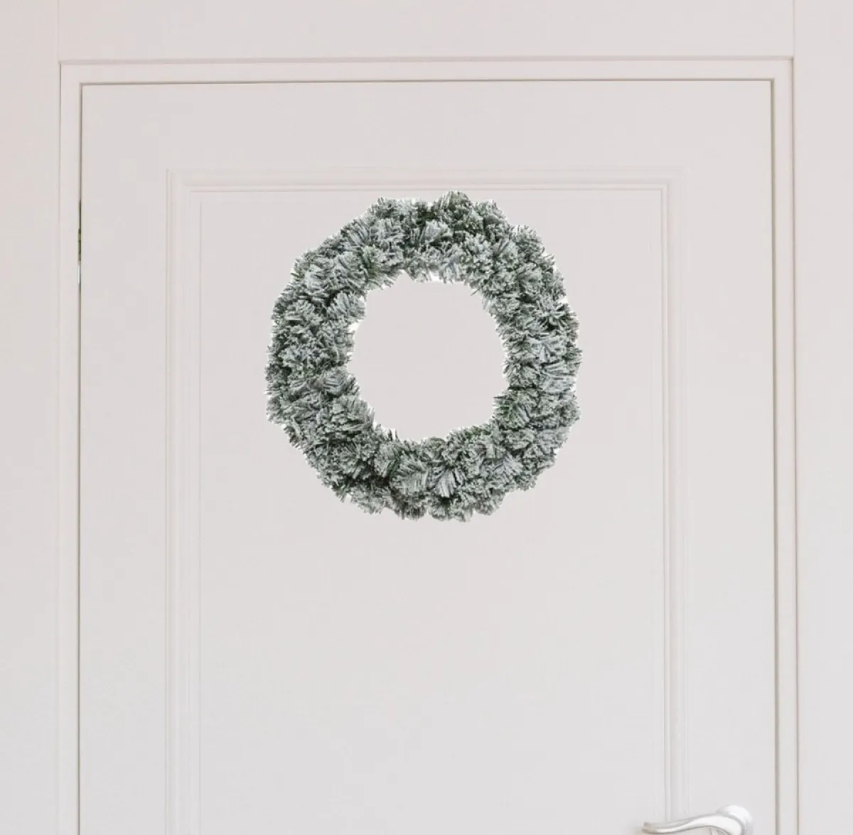 Decoris Kerstkransen>Kerstkrans/Dennenkrans - Groen - Kunstsneeuw - D40 Cm - Kerstkransen