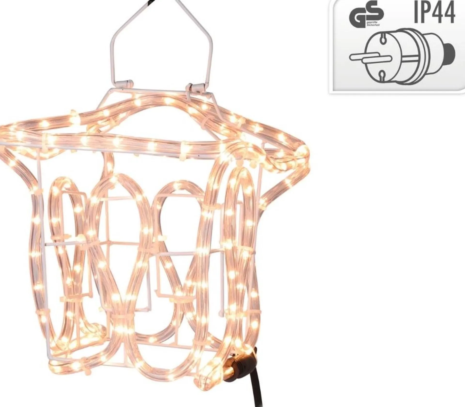 ecd-Germany Kerstlantaarn - Slangverlichting - 25Cm Hoog Store