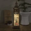 Konst Smide Kerstlantaarn Voor Binnen – Big Ben Met Bus En Kerstboom - Warm Wit – 38Cm - Sneeuwlantaarn - Kerstverlichting Op Usb & Batterijen Incl. Timer New