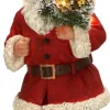 Timstor Kerstbeelden>Kerstman Met Kerstboom Led 35 Cm Kerstdecoratie Beeld Accessoires