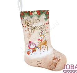 JobaStores® Kerstsokken>Kerstsok Beige C (30X20Cm)