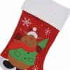 Merkloos Kerstsokken>Kerstsok Met Rendier 46 Cm - Kerstversiering