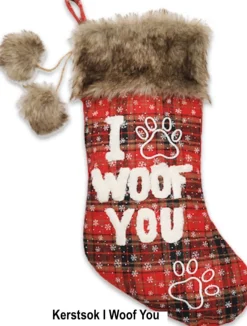 Merkloos Kerstsokken>Kerstsok Voor De Hond " "