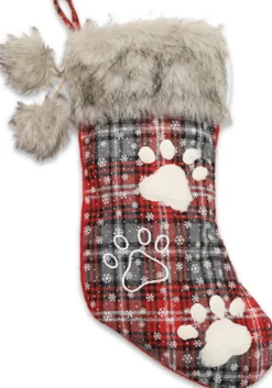 Merkloos Kerstsokken>Kerstsok Voor De Hond Paws