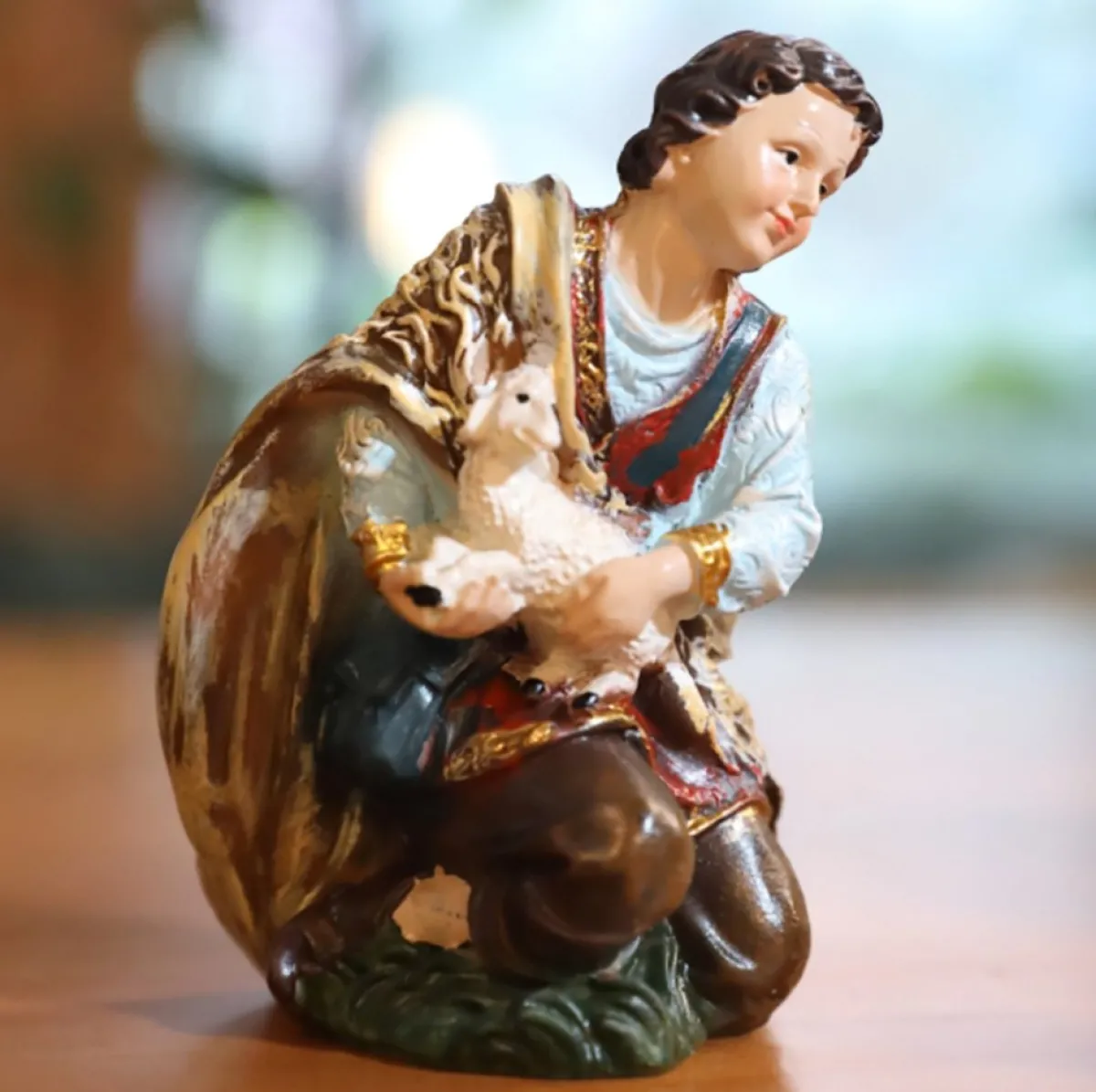 Merkloos Kerststallen>Kerststal - 30 Cm Kerstfiguren - 11 Beeldjes - Kerstdecoratie - Maria - Jesus - Joseph - Wijze Mannen - Dieren - Bijbel - Polystone