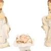 Merkloos Kerststallen>Kerststal Beelden / Figuren 3 Stuks In Doos 21 X 16 X 6,5 Cm - Religieuze Kerstbeelden / Kerststallen Figuren