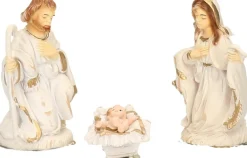 Merkloos Kerststallen>Kerststal Beelden / Figuren 3 Stuks In Doos 21 X 16 X 6,5 Cm - Religieuze Kerstbeelden / Kerststallen Figuren