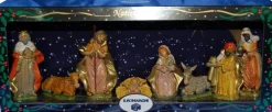 Merkloos Kerststallen>Kerststal Beeldjes - 8X Stuks - Jezus/Maria/Jozef - Kunststof - Van 8 Tot 11 Cm - Religieuze Beeldjes