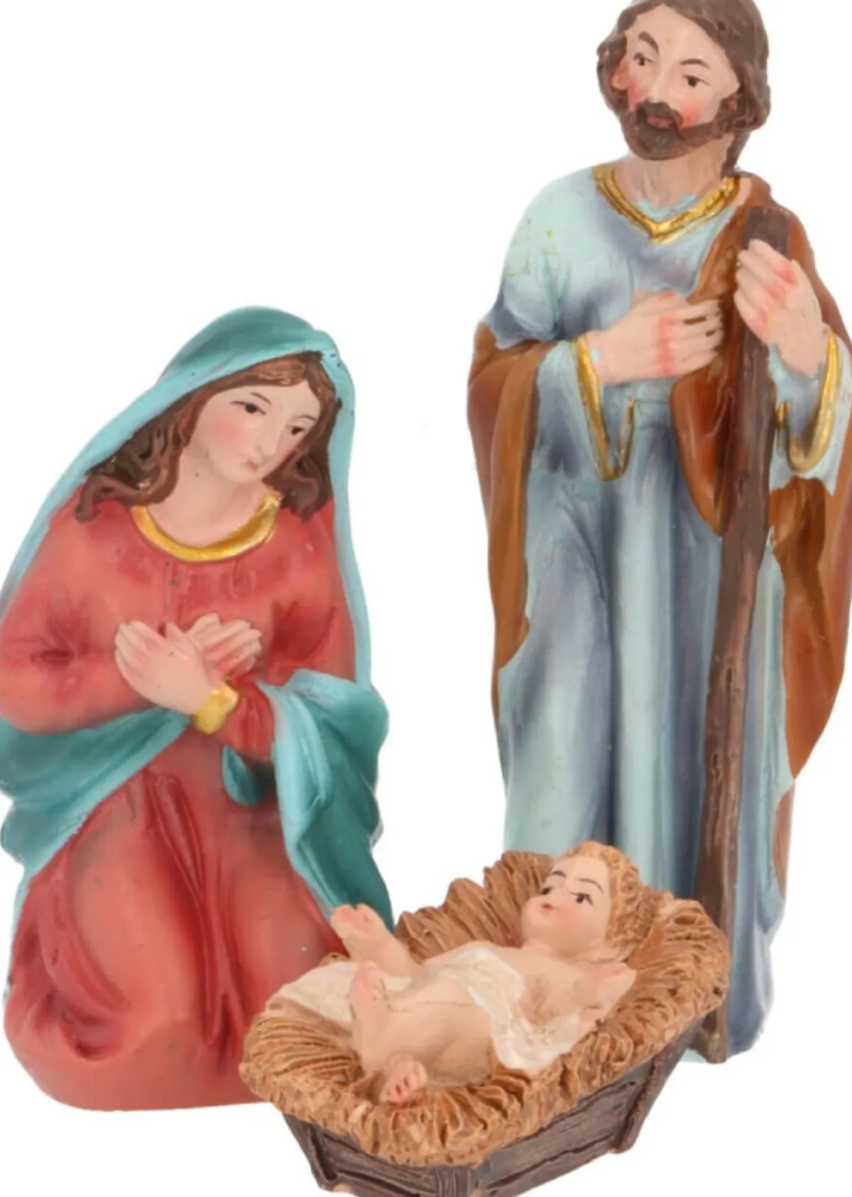 Nampook Kerststallen>Kerststal Figuren - Kerstgroep - Kerstbeeldjes Voor Kerststal - H=10Cm - Set Van 9 Stuks