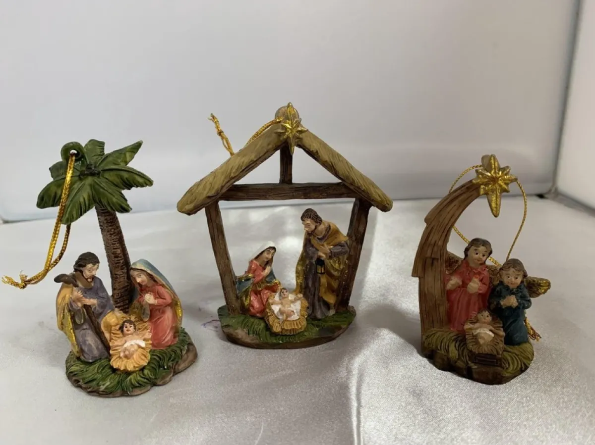 Eigenmerk Home made Kerststallen>Kerststal Hangers 3 Stuks