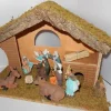 Bouwman Kerststallen>Kerststal Hout Met 9 Figuren (024)