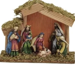 G. Wurm Kerststallen>Kerststal Met 6 Figuren 20 Cm