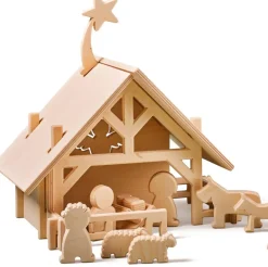 Lovelties Kerststallen>Kerststal Voor Kinderen. Inclusief 12 Figuren. Deze Kerststallen Worden Gemaakt In Nederland. Na De Kerst Plat Op Te Bergen.