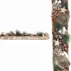 Naturn Christmas Kerststukjes>Kerststuk Theelicht Houder - Merry Christmas | 45 Cm / 2L | Decoratief Kerststuk Gemaakt Uit Natuurlijke Materialen En Voorzien Van Twee Waxinehouders | Kerst Decoratie | Goud