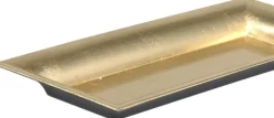 Othmar Decorations Kerststukjes>Kerststukje Dienblad/Bakje - Goud - 28 X 12 Cm - Kunststof - Rechthoekig