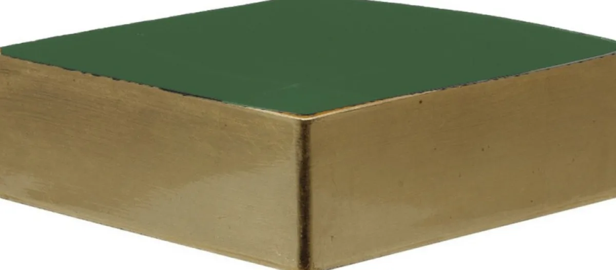 Othmar Decorations Kerststukjes>Kerststukje Maken Basis Materiaal -Dienblad Goud 20 X 20 X 6 Cm - Met Steekschuim