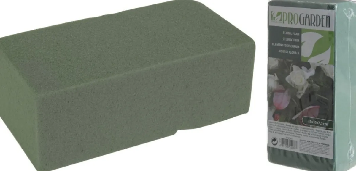 Othmar Decorations Kerststukjes>Kerststukje Maken Basis Materiaal -Dienblad Goud 20 X 20 X 6 Cm - Met Steekschuim