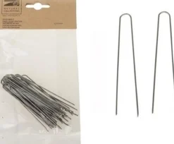 Merkloos Kerststukjes>Kerststukje Maken Onderdelen 30X Steekkrammen Klemmetjes 8 Cm - Krammen/Patentkrammen