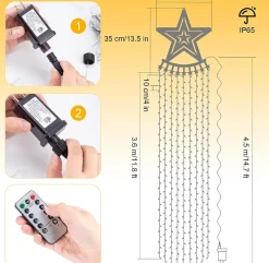 Merkloos Kerstverlichting - 355 Leds - Kerstverlichting Voor Buiten - Waterproof - Led Fashion