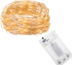 springos Kerstverlichting | 9.9 M | Waterdicht | Op Batterij | Led-Verlichting | Warm Wit Cheap