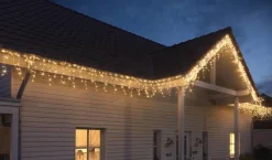 Merkloos Kerstverlichting - Ijspegel - Lichtgordijn - 6 Meter - Ijspegel - 180 Led's Voor Binnen & Buiten Best